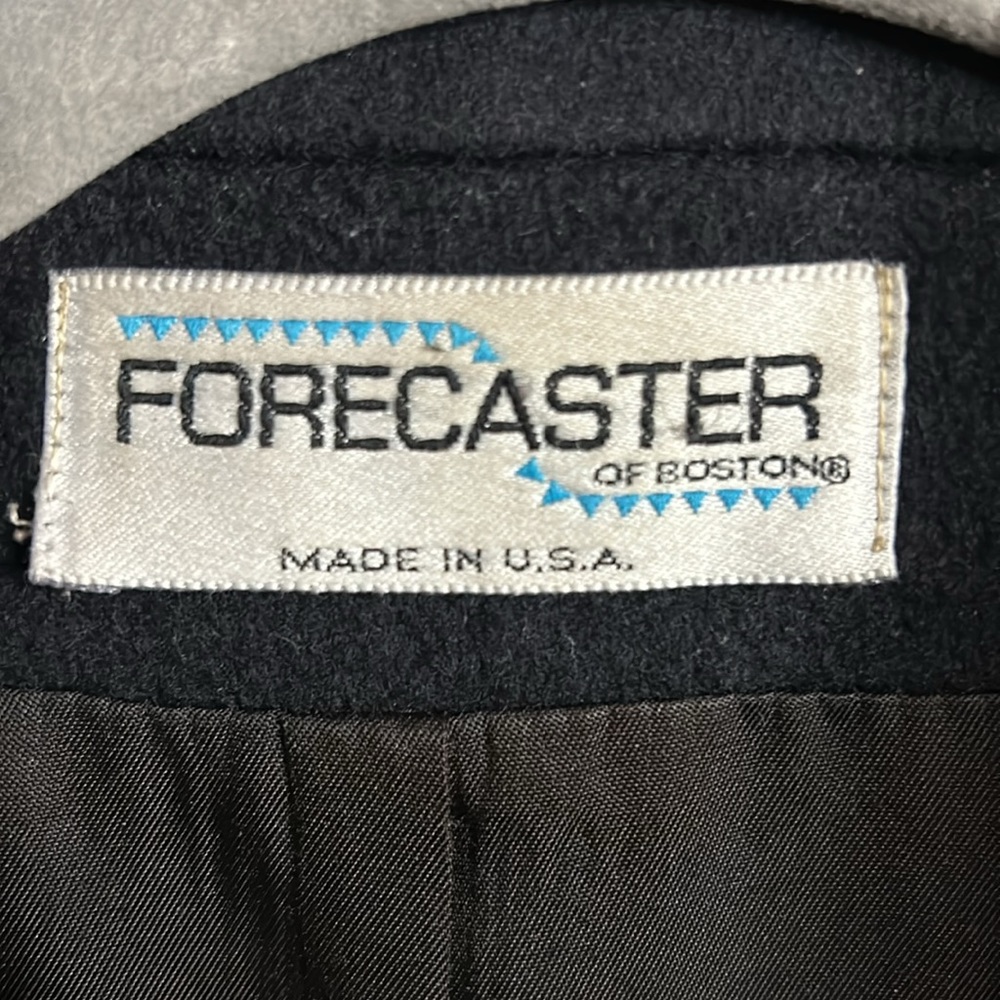 Forecaster of Boston Black Wool Blazer Coat - Picture 2 of 6